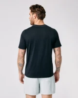 Vuori Men's Current Tech Tee Black back view