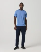 Vuori Men's Current Tech Tee Isle Blue full view