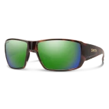 Smith Optics Guide's Choice Polarized Sunglasses in Tortoise/Green Mirror detail view