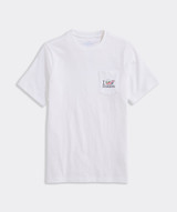 Vineyard Vines Boys' I Whale Summer Pocket Tee White Cap front lay