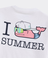 Vineyard Vines Boys' I Whale Summer Pocket Tee White Cap back detail