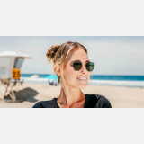 Blenders Hexagram Sunglasses in Whiskey Shiner