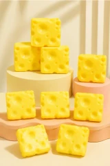 Cheese Block Squishy Squeeze Toy