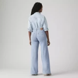 Levi's Women's 318 Shaping Wide Leg Jeans Tall Glass of Water back view