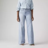 Levi's Women's 318 Shaping Wide Leg Jeans Tall Glass of Water front view