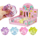 Animal Paw Glitter Squishy Squeeze Toy