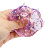 Animal Paw Glitter Squishy Squeeze Toy