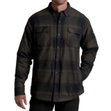 KUHL Men's Joyrydr Flannel Shacket Tarmac front view
