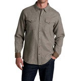 KUHL Disputr Longsleeve Shirt Dark Pumice front view