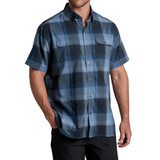 KUHL Response Short Sleeve Shirt Mixed Indigo front view