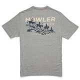 Howler Brothers Posse's Return Pocket Tee Posse Grey back view