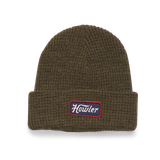 Howler Brothers Howler Script Beanie Olive Heather front view