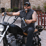 Poncho Outdoor Full Throttle Sleeveless Denim Shirt The Full Throttle Flat Back lifestyle