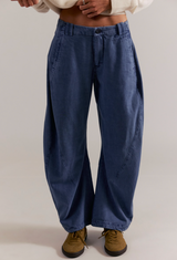 Free People Women's Spotlight Washed Trouser Pants