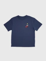 Goat USA Boys' Football League T-Shirt Navy front view