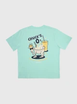 Goat USA Boys' Chuck's O's T-Shirt in Mint side view