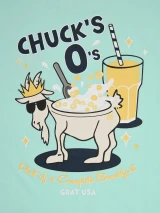 Goat USA Boys' Chuck's O's T-Shirt in Mint detail view