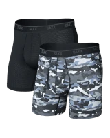 SAXX Men's Quest Quick-Dry Mesh Boxer Briefs in Killer Kamo/Black side view