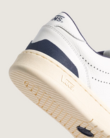 Vans Women's Court Low Shoes white navy blue detail