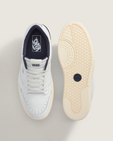 Vans Women's Court Low Shoes white navy blue bottom
