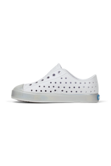 Native Little Kids' Jefferson Wrapped Shoes Shell White Hologram Side