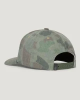 Free Fly Logo Performance Hat Vintage Camo Oil Green back view