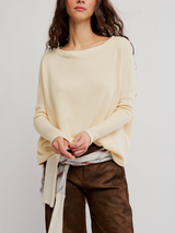 Free People Latte Blues Thermal Top Black product shot