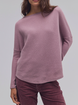 Free People Latte Blues Thermal Top Winter Tulip fit view
