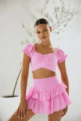 Blanco By Nature Women's Lola Top in Hot Pink