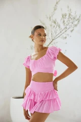 Blanco By Nature Women's Lola Top in Hot Pink