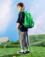 Herschel Youth Minecraft Heritage Backpack in Creeper side view