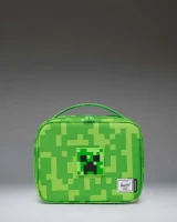 Herschel Supply Co Youth Minecraft Pop Quiz Lunch Box in Creeper side view