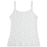 Iscream Girls' Blue Floral Pointelle Set Blue Floral Bottom tank top