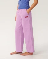 Rip Curl Girls' Surf Puff Wide Leg T Pants Lilac full length