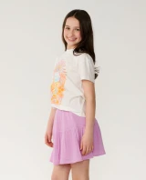 Rip Curl Girls' Costa Del Sol Woven Skirt in Lilac front view