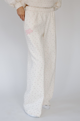 Happy Camp3r Peony Sprinkle Sweatpants Buttercream Front