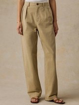 Faherty Women's Seafarer Chino Pants khaki front view