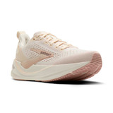 Brooks Women's Ghost Max 4 Road Running Shoes Arctic Wolf/Rose/Coconut tilt view