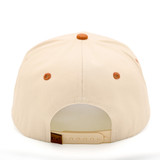 Game Day Trucker Hat in Beige/Burnt Orange front view