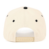Sunday Funday Club Trucker Hat in Beige, Black, and Red front view
