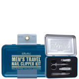 Travel Nail Clipper Kit silver case front view