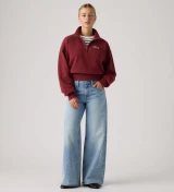 Levi's Women's Middy Wide-Leg Jeans in Pen and Paper back view