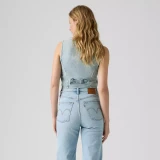 Levi's Women's Tailored Denim Vest in Summer Job Vest - Medium Wash
