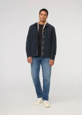 DUER Men's Performance Denim+ Relaxed Straight Jeans in Dust Storm Indigo front view