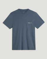 Free Fly Men's Morning Person Pocket Tee in Storm Cloud detail view