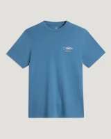Free Fly Men's Osprey Catch Tee Pacific Blue graphic detail