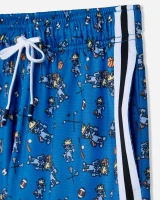 Goat USA Boys' Sports AOP Mesh Shorts Royal Detail full view