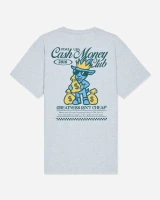 Goat USA Boys' Cash Money Club Money Bags Tee Pale Grey Heather Back