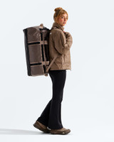 The North Face Base Camp 71L Duffel Bag in Smokey Brown/TNF Black/Garnet front view