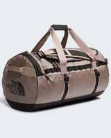 The North Face Base Camp 71L Duffel Bag in Smokey Brown/TNF Black/Garnet detail view